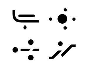 Abstract symbols forming a unique pattern