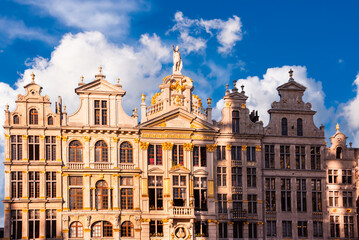 Grand Place in Brussels city, Belgium, famous landmark