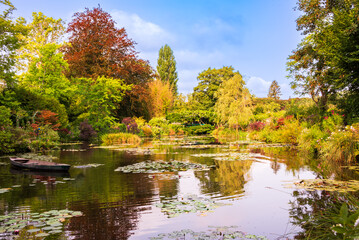 Famous pond in Monet garden in Giverny, France
