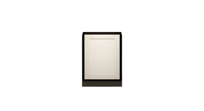 Blank minimalist square picture photo frame isolated on white background for design mockups