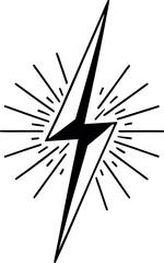 Minimalist black and white line drawing of a silhouette