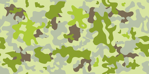 Army camo seamless print. Forest camouflage military pattern graphic print for fashion.
