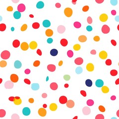 Obraz premium colorful confetti seamless pattern background illustration