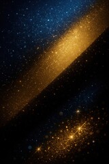 A bold triple-tone luxury background featuring deep royal blue, glowing metallic gold, and sleek jet black gradients.