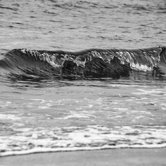 黒い　海　波　波乱