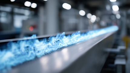 Digital transformation in industry smart factory pipeline with infrared heat visualization industrial automation, smart factory, technology, energy efficiency, infrared, data, prod