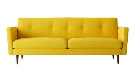 Yellow Modern Sofa, Bright Minimalist Couch &mdash; Sofa Kuning Modern, Desain Cerah dan Minimalis