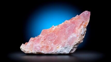 Obraz premium Sparkling pink crystal formation on display