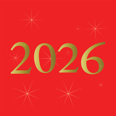 Modern Textured Graphic of the Number 2026