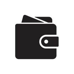 black leather wallet with money and credit card vector illustration