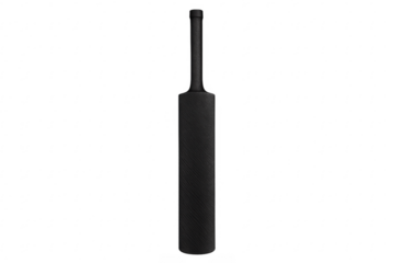 Black cricket bat sporting game equipment on transparent background