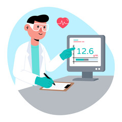 Medical Report PNG file on transparent background