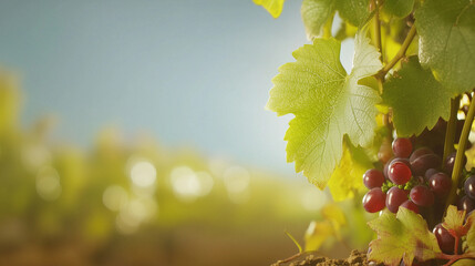 Close-up of grapevines with ripe grapes, highlighting natures beauty and the essence of viticulture