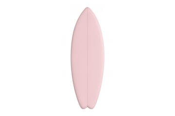 Pink surfboard on transparent background for water sports