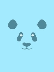 simple panda drawing © Me Noviar