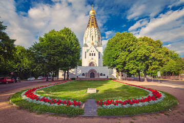The Russian Memorial Church in Leipzig, dedicated to the centenary of the Battle of Leipzig 1913, in Saxony, Germany