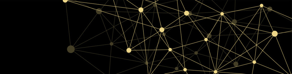 Modern Geometric Web Structure  Internet Connectivity Banner