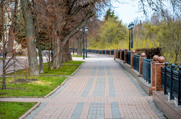Volga River embankment. Ulyanovsk. Russia