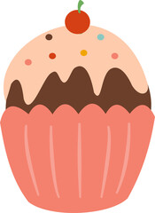 chocolate cake with cherry