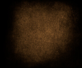 Dark brown grunge background, obsolete scary horror texture, space for your design