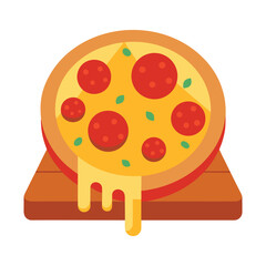 vector illustration of pizza