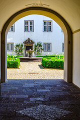 entrance to the house
