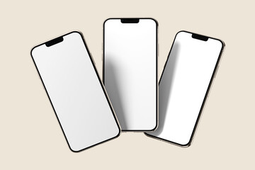 Smartphone Mockup | Blank Replaceable Screen, Separated Shadow and Background