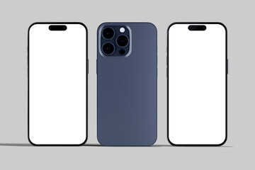 Smartphone Mockup | Fully Editable File, Blank Screen, Clean Background for Infographic Global Business Marketing.