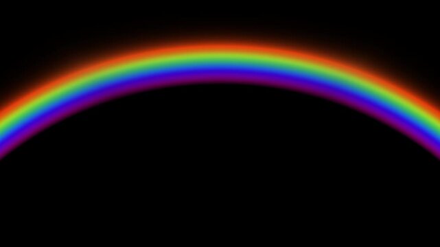 Rainbow bridge animation with alpha channel