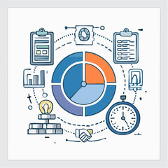 Business Strategy and Planning Infographic Elements.