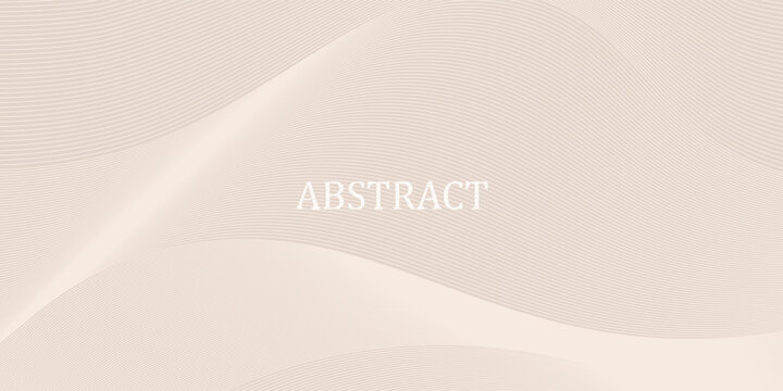 Abstract golden background with white and beige luxury glitter shapes. Golden lines luxury on cream color background. Gold elegant realistic paper cut style 3d. Vector illustration