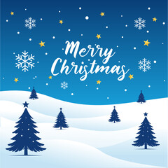 merry christmas social media post square pixel