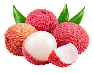 lychee isolated on white
