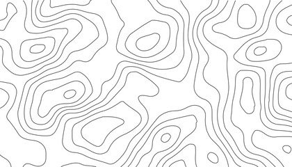 Topographic Line Map in Antique Style, Capturing Natural Landforms Through Contour Drawing with a Weathered, Vintage Outdoor Adventure Vibe.