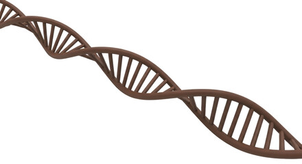 Isolated molecular genetic structure DNA concept, biological molecule, medical research, healthcare