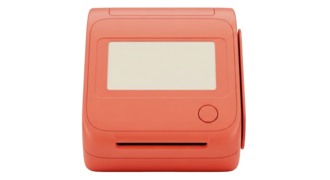 Isolated Pink Instax Camera on Display Ready for Use or Promotional Marketing Materials