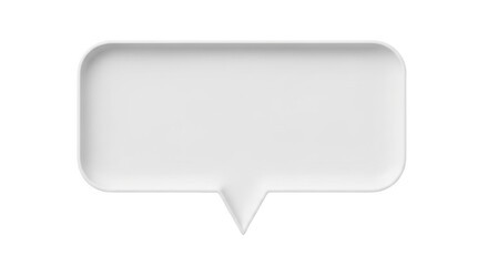 Isolated speech bubble for message, announcement, advertising and communication purpose