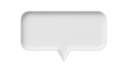 Isolated speech bubble for message, announcement, advertising and communication purpose