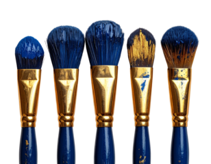 brushes on white background