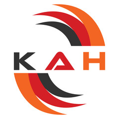 KAH letter design. KAH letter technology logo design. KAH Monogram logo design for an entrepreneur and business.