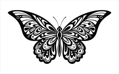 Vectorized Butterfly for print, decoration, Wallpaper, Commercial use, Sketch.