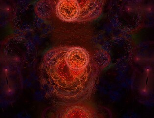Imaginatory fractal abstract background Image