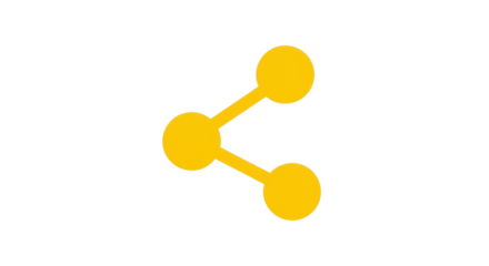 Isolated interconnected circles and lines for connection and networking concept art icon