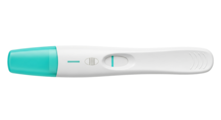 Isolated pregnancy test showing positive result, indicating confirmation of pregnancy status