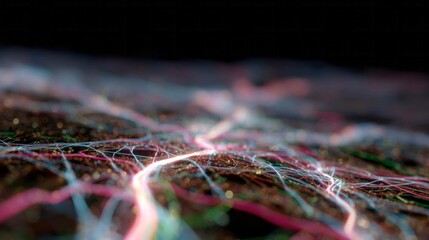 Intricate neon threads weave cosmic tapestries of light, embodying Diwali's luminescence and the Fibonacci sequence's eternal enigma