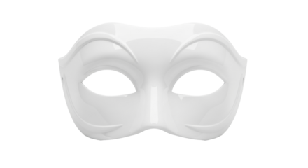 Isolated eye mask for masquerade ball or carnival party, traditional Venetian design