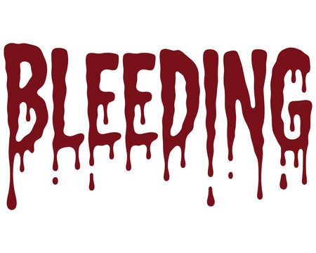 Scary Blood Drip Typography for Halloween
