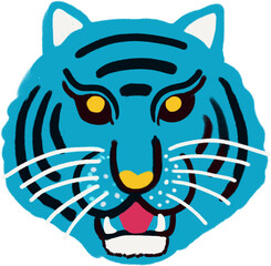 korean Tiger Illustration &ndash; Traditional Mythical Spirit Art