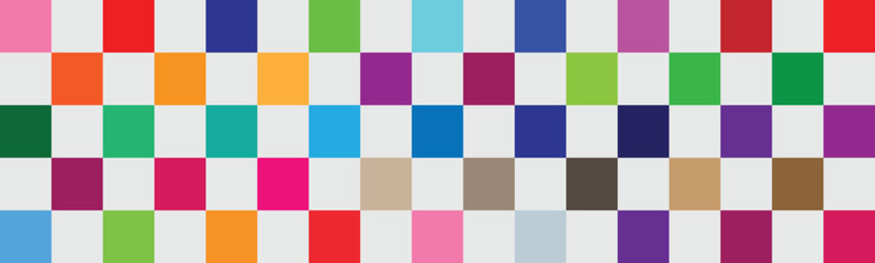 Colorful and white checkered line seamless pattern repeating banners of racing flag stripe speed texture  
