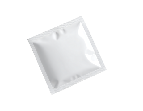 Hazard warning tape with black and yellow diagonal stripes isolated on transparent background